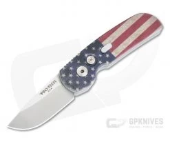 Protech Calmigo Limited Edition Vintage Flag CA Legal Automatic Satin 154CM 2240