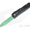 Microtech UTX-85 D/E Jedi Master Green Double Edge OTF Automatic 232-1JM