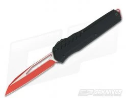 Microtech Cypher MK7 S/E Red Black Hardware Wharncliffe OTF Automatic Knife 241M-1RDBK