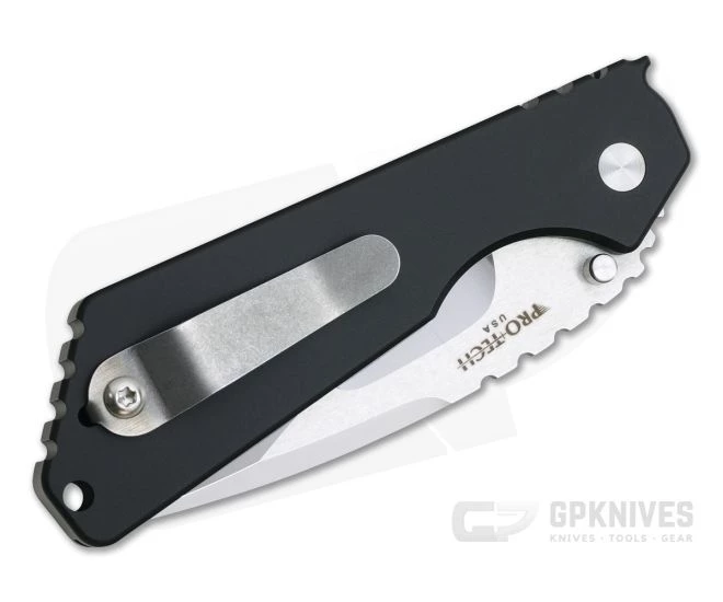 Protech Strider SnG Compound Ground Mirror Polished Blade Black Automatic Knife 2450 2 Protech Strider SnG Compound Ground Mirror Polished Blade Black Automatic Knife 2450 - Image 2