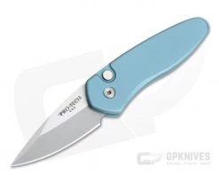 Protech Knives Sprint Teal California Legal Auto MOP Button Stonewashed S35VN 2905-TEAL