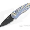 Protech Sprint Automatic Titanium Custom DLC S35VN 3D Wave California Legal Folder 2952