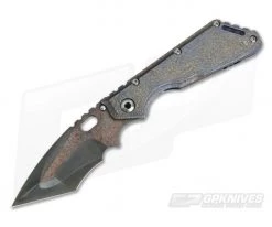 Mick Strider Custom XL Nightmare Grind Tanto Hamon Textured Titanium