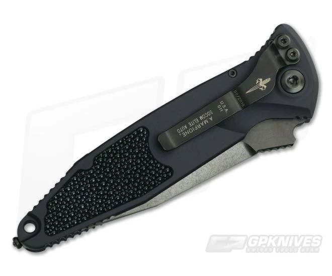 Marfione Custom Socom Elite Auto Compound Ground DLC M390 Clip Point Stingray #011 2 Marfione Custom Socom Elite Auto Compound Ground DLC M390 Clip Point Stingray #011 - Image 2