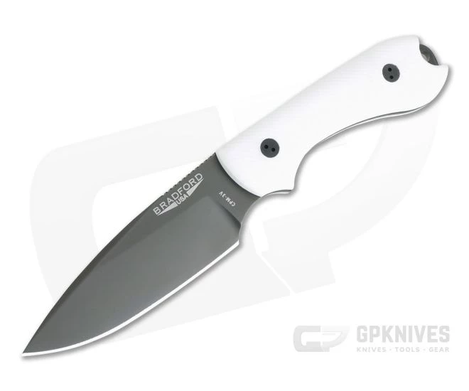 Bradford Knives Guardian3 False Edge GPK Exclusive 3D White G10 DLC 3V Fixed Blade Knife 1 Bradford Knives Guardian3 False Edge GPK Exclusive 3D White G10 DLC 3V Fixed Blade Knife