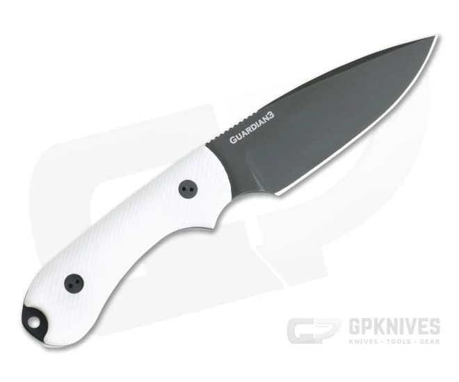 Bradford Knives Guardian3 False Edge GPK Exclusive 3D White G10 DLC 3V Fixed Blade Knife 2 Bradford Knives Guardian3 False Edge GPK Exclusive 3D White G10 DLC 3V Fixed Blade Knife - Image 2