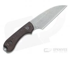 Bradford Knives Guardian3 Wharncliffe LTD 3D Chocolate/Red Richlite Stonewashed M390 Fixed Blade -Limited Edition Knives Sales 2022 3w 114 m390 3