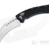 Marfione Custom Hawk Automatic Karambit Hand Rubbed Satin 204P Black Aluminum w/ Stingray Inlays 4209