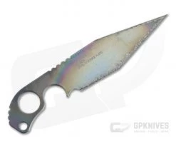 Mick Strider Custom SLCC XL Strike Plate Titanium Nightmare Grind Fixed Blade Knife 4448 -Limited Edition Knives Sales 2022 4448 3 1