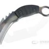 Mick Strider Custom PS Karambit Strike Plate Titanium Carbon Fiber Fixed Blade Knife 4449