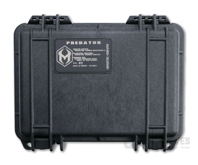 Heretic Knives Predator Manticore-E Tanto Set Battleworn DLC Red Camo Carbon Fiber OTF Automatic 4676 8 Heretic Knives Predator Manticore-E Tanto Set Battleworn DLC Red Camo Carbon Fiber OTF Automatic 4676 - Image 8