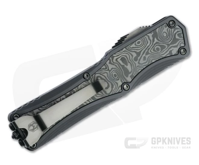 Heretic Custom Colossus Recurve Bakers Forge Damascus Black Dunes Fat Carbon OTF Automatic 4698 2 Heretic Custom Colossus Recurve Bakers Forge Damascus Black Dunes Fat Carbon OTF Automatic 4698 - Image 2