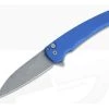 Protech Malibu Flipper Blue GPK Exclusive Acid Washed 20CV Modified Wharncliffe Button Lock Folder 5102-BLUE-AW