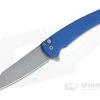 Protech Malibu Reverse Tanto GPK Exclusive Acid Washed 20CV Blue Button Lock Flipper 5202-BLUE