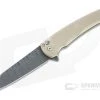 Protech Malibu LTD Damascus Reverse Tanto Bronze Aluminum Button Lock Flipper 5210-DAM