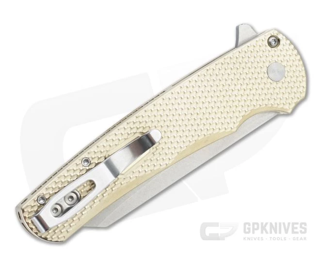 Protech Malibu Flipper Reverse Tanto Stonewashed 20CV Textured Bronze Aluminum Folder 5211 2 Protech Malibu Flipper Reverse Tanto Stonewashed 20CV Textured Bronze Aluminum Folder 5211 - Image 2