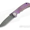 Spartan Harsey Folder Special Edition Purple Compass Nichols Damascus