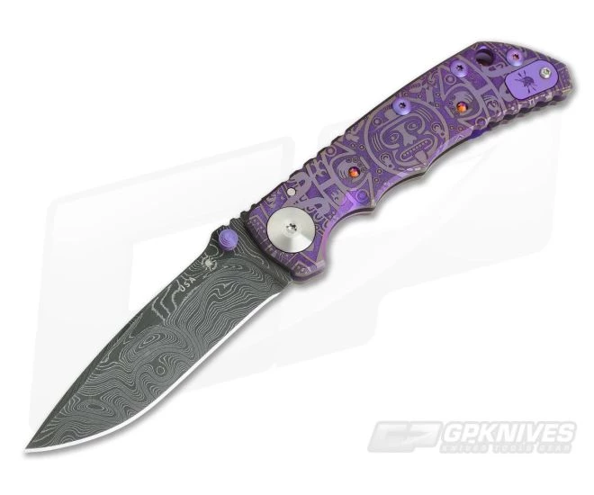 Spartan Harsey Folder Special Edition Purple Mayan Nichols Damascus 1 Spartan Harsey Folder Special Edition Purple Mayan Nichols Damascus
