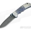 Spartan Harsey Folder Special Edition Blue Spartan Shield Nichols Damascus