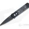 Protech Knives Godson DLC 154CM Blue Dark Matter Fat Carbon Inlaid Automatic 7FC31