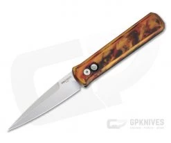 Protech Godfather Automatic Satin 154CM "Del Fuego" Custom Anodized Folder 921-DF1