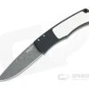 Protech BR-1 Magic Whiskers Automatic Damascus LTD Tuxedo Bolster Release Folder BR-1.51 01