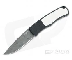 Protech BR-1 Magic Whiskers Automatic Damascus LTD Tuxedo Bolster Release Folder BR-1.51 02