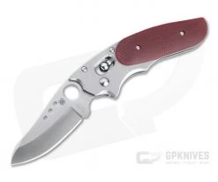 Spyderco Viele Phoenix Sprint Run Satin VG10 Red G10 Ball Bearing Lock Folder C114GPRD