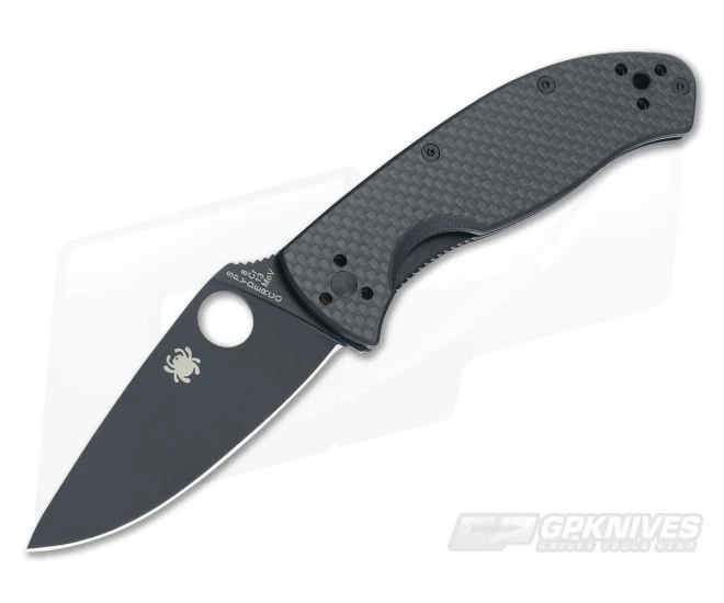 Spyderco Tenacious Carbon Fiber/G10 Black Plain C122CFBBKP 1 Spyderco Tenacious Carbon Fiber/G10 Black Plain C122CFBBKP