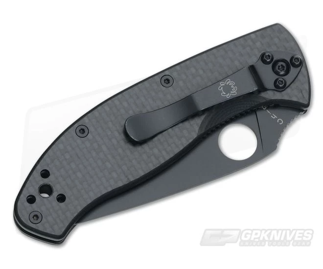 Spyderco Tenacious Carbon Fiber/G10 Black Plain C122CFBBKP 2 Spyderco Tenacious Carbon Fiber/G10 Black Plain C122CFBBKP - Image 2