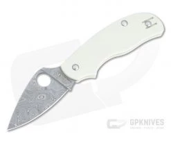 Spyderco Urban Sprint Damasteel Ivory G10 Slip Joint Folder C127GPIVD