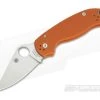 Spyderco Para 3 Sprint Run Plain Edge CPM Rex 45 Orange G10 Compression Lock Folder C223GPBORE