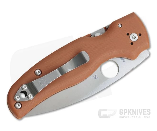 Spyderco Shaman Sprint Burnt Orange G10 CPM REX 45 Compression Lock C229GPBORE 2 Spyderco Shaman Sprint Burnt Orange G10 CPM REX 45 Compression Lock C229GPBORE - Image 2