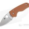 Spyderco Lil' Native Sprint Burnt Orange G10 CPM REX 45 Compression Lock Folder C230GPBORE