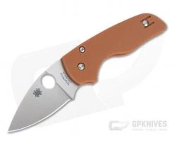 Spyderco Lil' Native Sprint Burnt Orange G10 CPM REX 45 Compression Lock Folder C230GPBORE