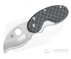 Spyderco Cricket Black Nishijin glass fiber VG10 Frame Lock Folder C29GFP
