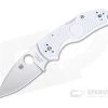 Spyderco Native 5 White FRN Lightweight GPK Exclusive Satin REX 45 Folder C41PWH5