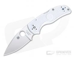 Limited Edition Knives Sales 2022 10 Spyderco Native 5 White FRN Lightweight GPK Exclusive Satin REX 45 Folder C41PWH5
