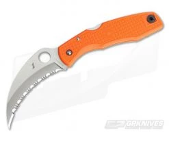 Spyderco Spyderhawk Salt Orange Sprint Run C77SOR