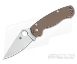 Spyderco ParaMilitary 2 Earth Brown G10 S35VN Limited C81GPBN2