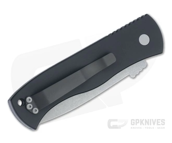 Protech Emerson CQC-7 Gray Tanto Black Crosscut G-carta Top Automatic Knife CQC7-M-07 2 Protech Emerson CQC-7 Gray Tanto Black Crosscut G-carta Top Automatic Knife CQC7-M-07 - Image 2