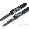 Microtech Ultratech Dead Man's Hand Set Elmax Drop Point and Double Edge CTS-204P OTF Automatics