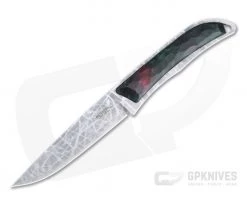 Mcusta Platinum Label Slim Line San Mai VG10 Green Wood Fixed Blade FWD-G-02