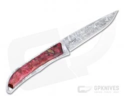 Mcusta Platinum Label Slim Line San Mai VG10 Red Wood Fixed Blade FWD-R-02 -Limited Edition Knives Sales 2022 fwd r 02 2