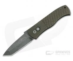 Protech Emerson GPK Exclusive CQC-7 Acid Wash Tanto Point Textured Micarta Top Automatic Knife GP-CQC7-T2