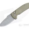 Protech Knives Les George SBR Acid Wash S35VN GPKnives Exclusive Green Micarta Top Automatic Knife