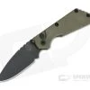 Protech GPKnives Exclusive Strider SnG Green Micarta Top Plain DLC Blade Automatic Knife GP-SNG-03
