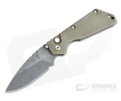 Protech GPKnives Exclusive Strider SnG Green Micarta Top Nichols Damascus Blade Automatic Knife GP-SNG-06-02