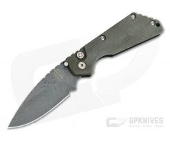 Protech GPKnives Exclusive Strider SnG Green Micarta Top Nichols Damascus Blade Automatic Knife GP-SNG-06