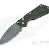 Protech GPKnives Exclusive Strider SnG Green Textured Micarta Top Nichols Damascus Blade Automatic Knife GP-SNG-07